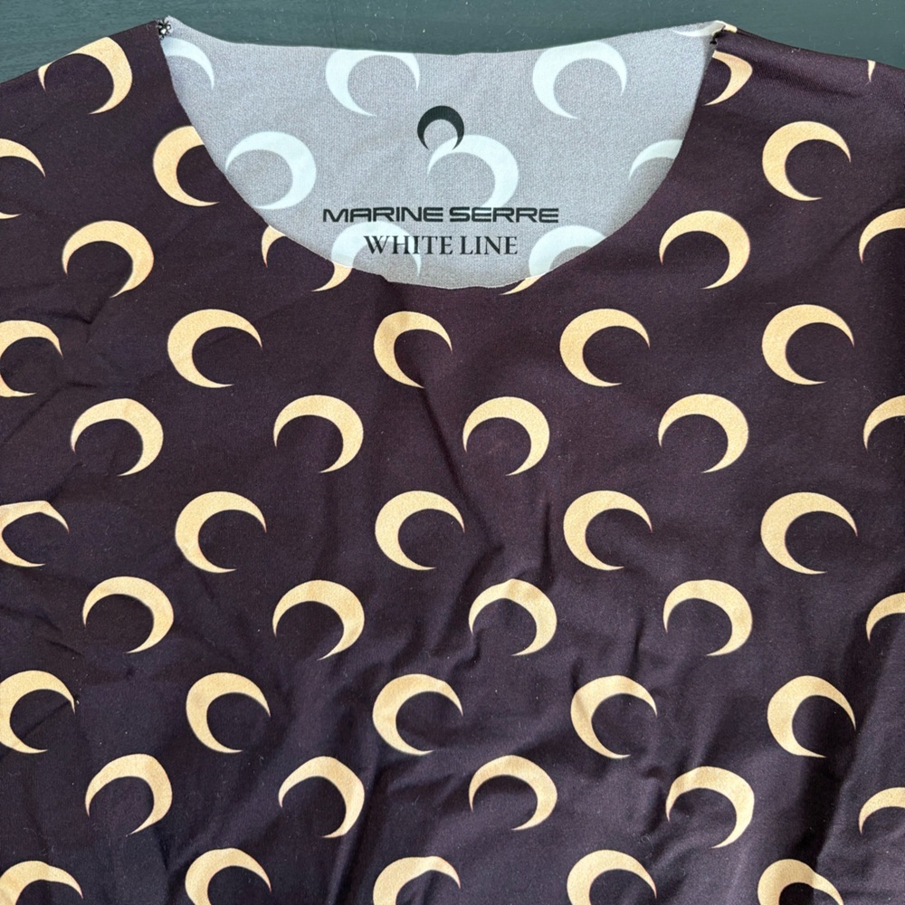 Marine Serre Moon Top - Brown & Gold